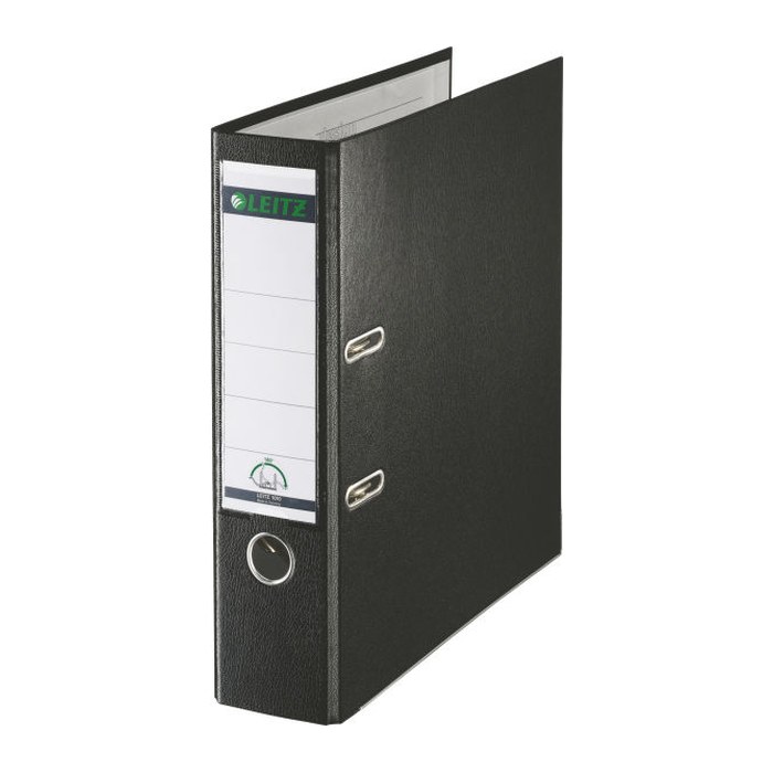 LEITZ 1010 Ordner schwarz Kunststoff 8,0 cm DIN A4, 1 St.