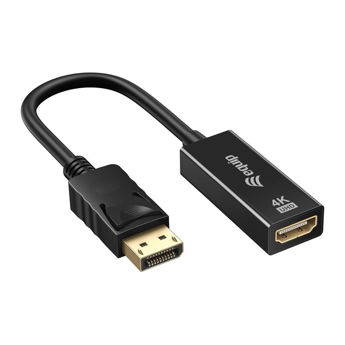 Equip HDMI->Displayport 1.2 4K/30Hz Bu/St 0.15m schwarz