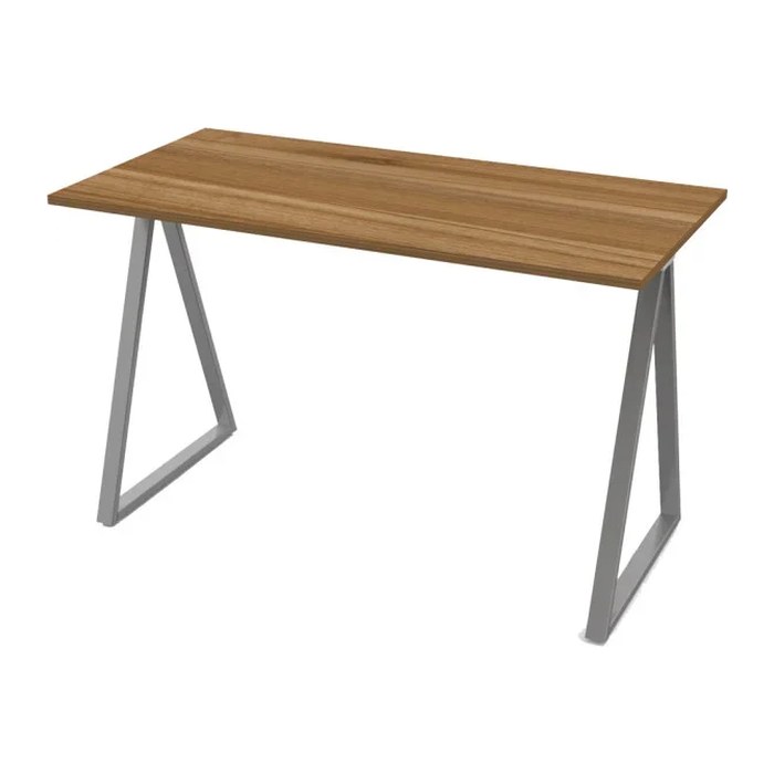 PAPERFLOW easyHome LV9 Schreibtisch buche rechteckig, A-Fuß-Gestell weiß 110,0 x 60,0 cm