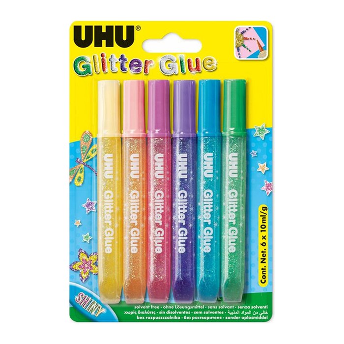 UHU Shiny Klebestifte 10,0 ml, 6 St.