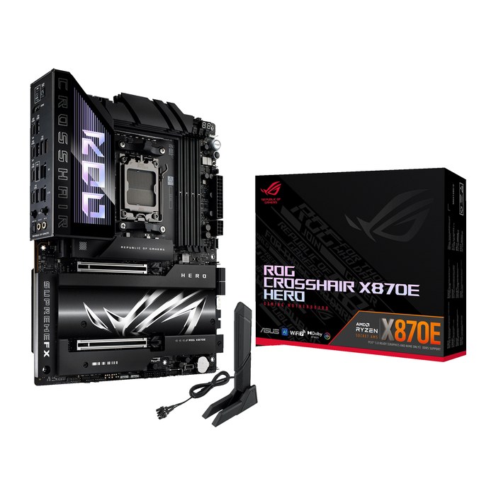 ASUS ROG CROSSHAIR X870E Mainboard, AM5, ATX,  X870, 192 GB