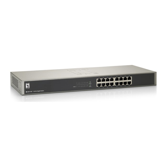 LevelOne Switch 16xGE 19" unmanaged Metall