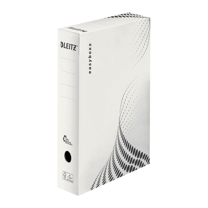 LEITZ Archivboxen easyboxx weiß 8,0 x 35,0 x 25,0 cm, 25 St.