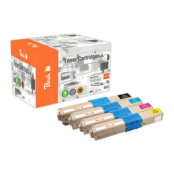 Peach Toner OKI C332-Series MultiPack bk,c,m,y remanufactured