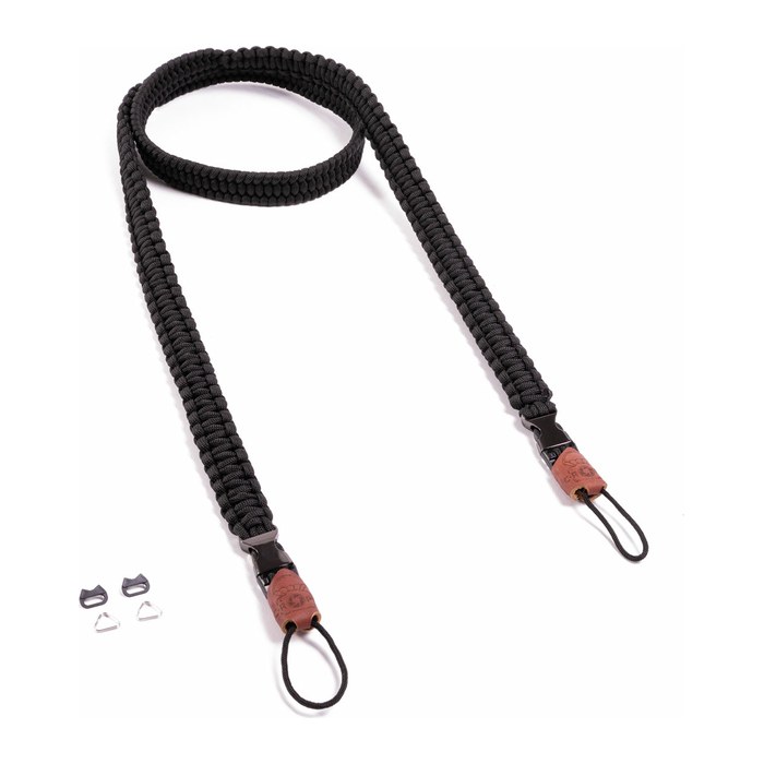 C-ROPE Kameragurt Traveler aus Paracord 140cm Silent Black retail