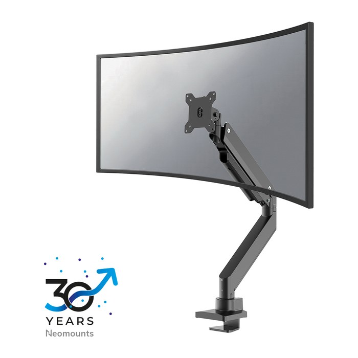 Neomounts Monitor-Halterung NM-D775 schwarz für 1 Monitor, Tischklemme, Tischbohrung