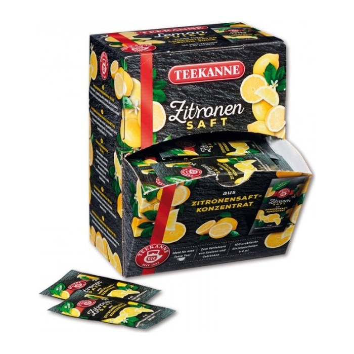 TEEKANNE  Zitronensaft, 100 x 4,0 ml