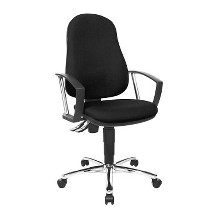 Topstar Bürostuhl Point 60 Plus, 8169A G20 Stoff schwarz, Gestell chrom