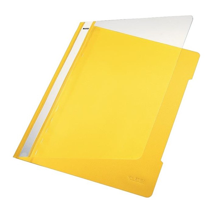 LEITZ Schnellhefter 4191 Kunststoff gelb DIN A4, 25 St.