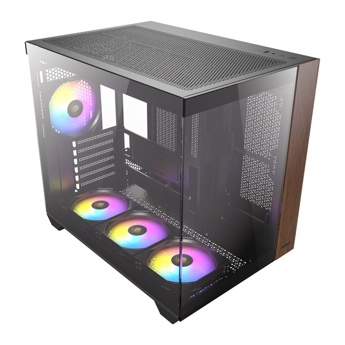 Antec Geh Mid CX800 WOOD ARGB_B ATX/M-ATX/M-ITX o.N. BK retail