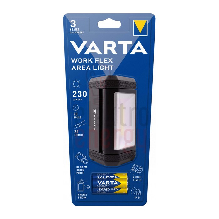 VARTA Work Flex Area LED Handscheinwerfer schwarz 6,2 cm, 1 St.