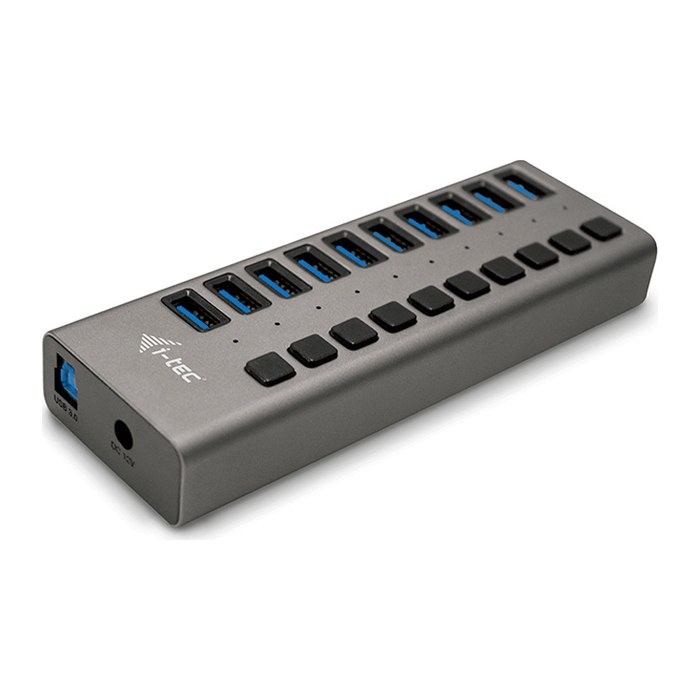 i-tec® USB-Hub USB 3.0 Charging 10-fach grau