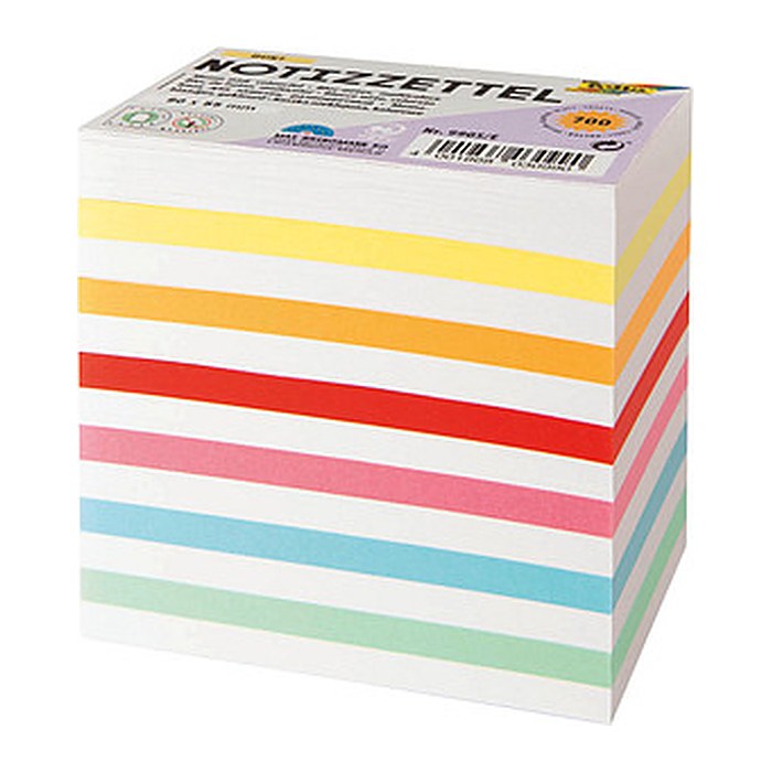 folia Notizzettel lose farbsortiert 5,5 x 9,0 cm, ca. 700 Blatt, 1 Pack