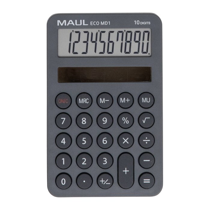 MAUL ECO MD 1 Taschenrechner grau