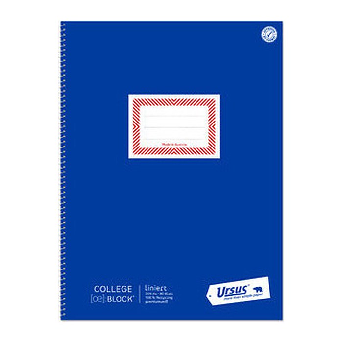 Ursus® Collegeblock OE liniert DIN A4 Innenrand, 1 Block