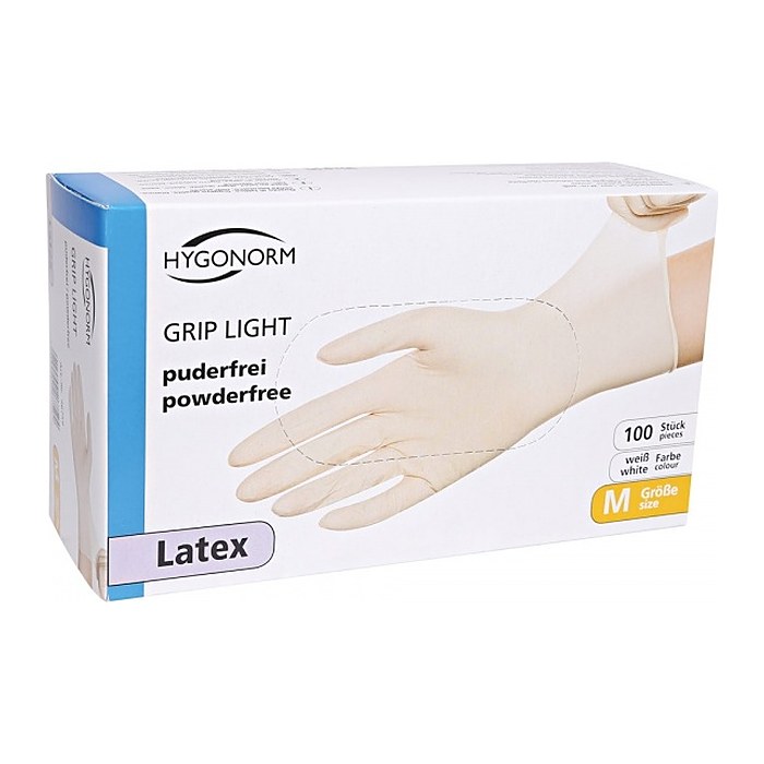HYGOSTAR unisex Einmalhandschuhe GRIP weiß Größe S, 100 St.