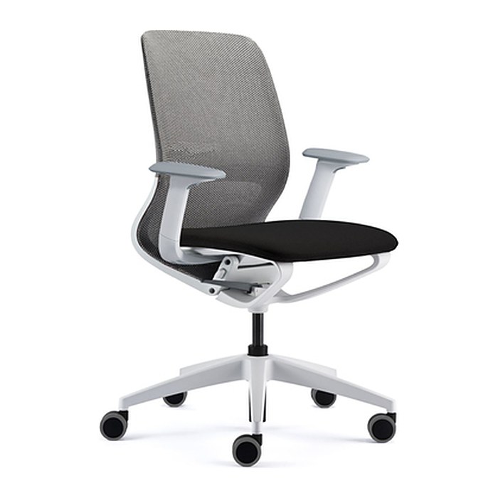sedus Bürostuhl se:motion net, EM-821/111 Stoff grau, Gestell grau