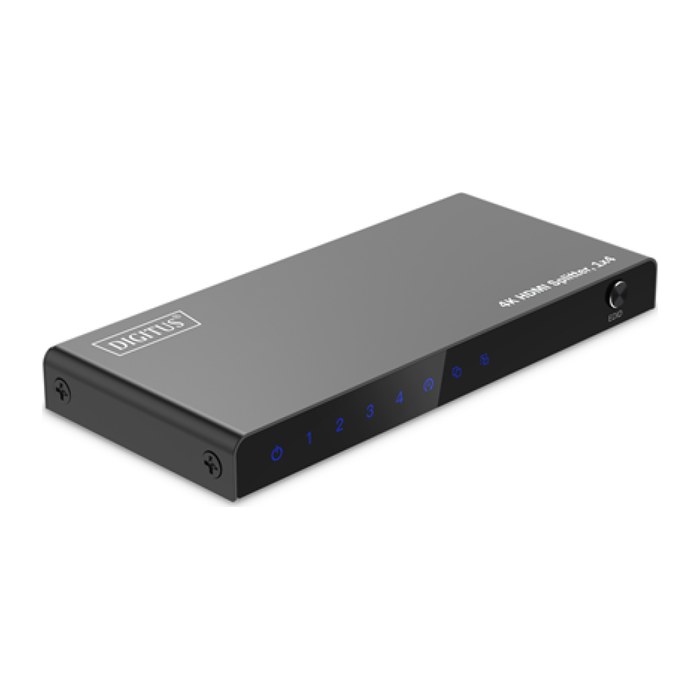DIGITUS HDMI Splitter 1x4 4K/60Hz HDCP 2.3 EDID Control