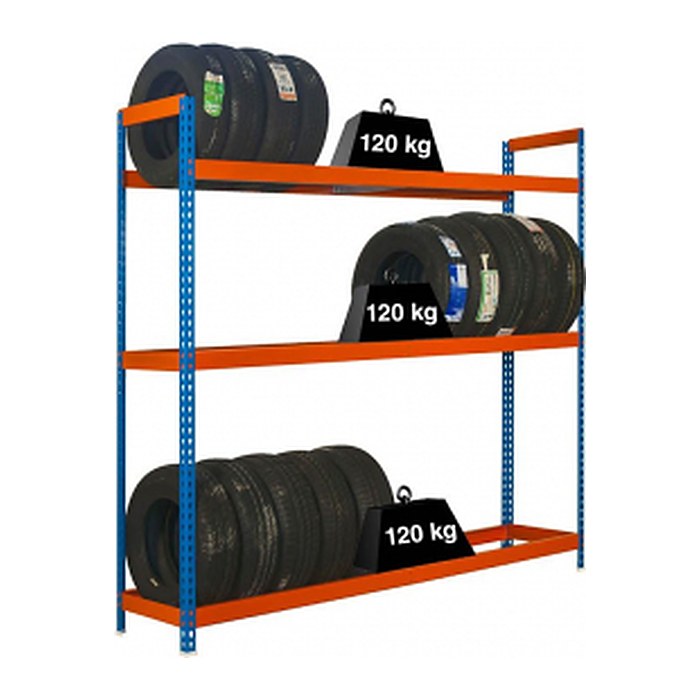 Simonrack Reifenregal AUTOFORTE 8435104947449 blau, orange 150,0 x 45,0 x 200,0 cm