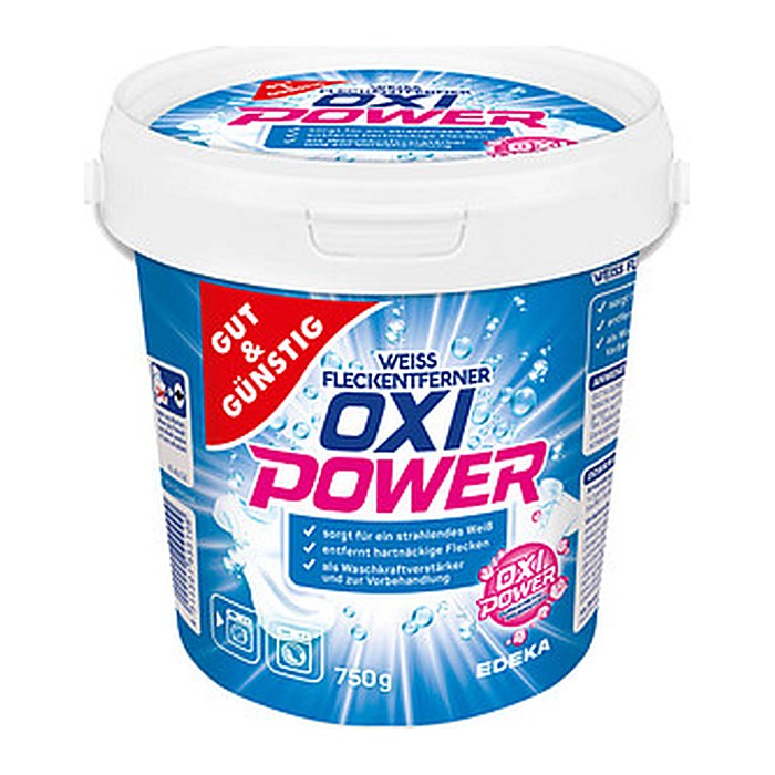 GUT&GÜNSTIG Oxi Power WEISS Fleckenentferner Pulver, 750 g