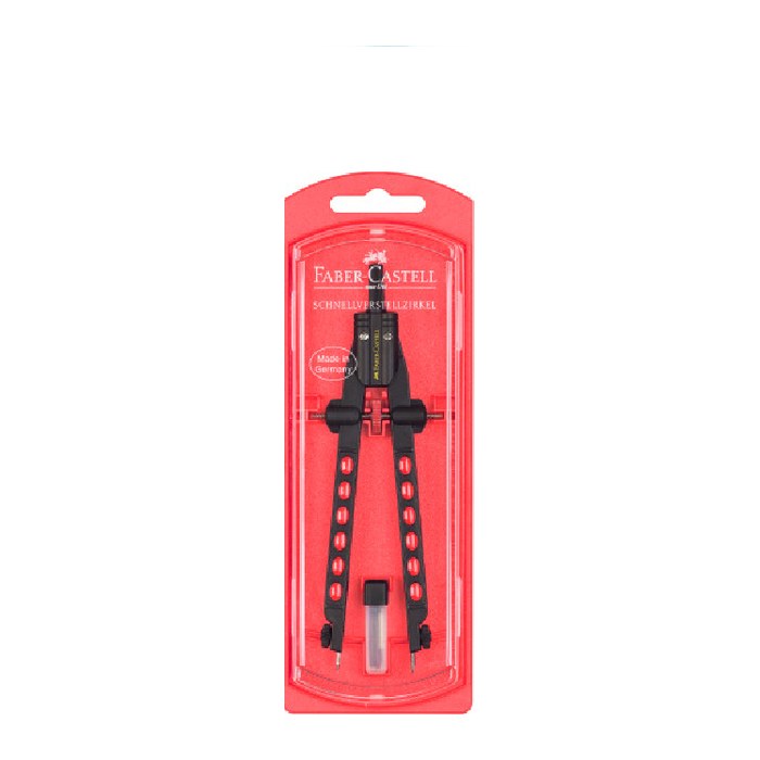FABER-CASTELL Zirkel Schnellverstell. Factory Neon
