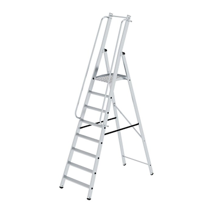 MUNK Podestleiter 51098 silber 8 Stufen, H: 288,0 cm