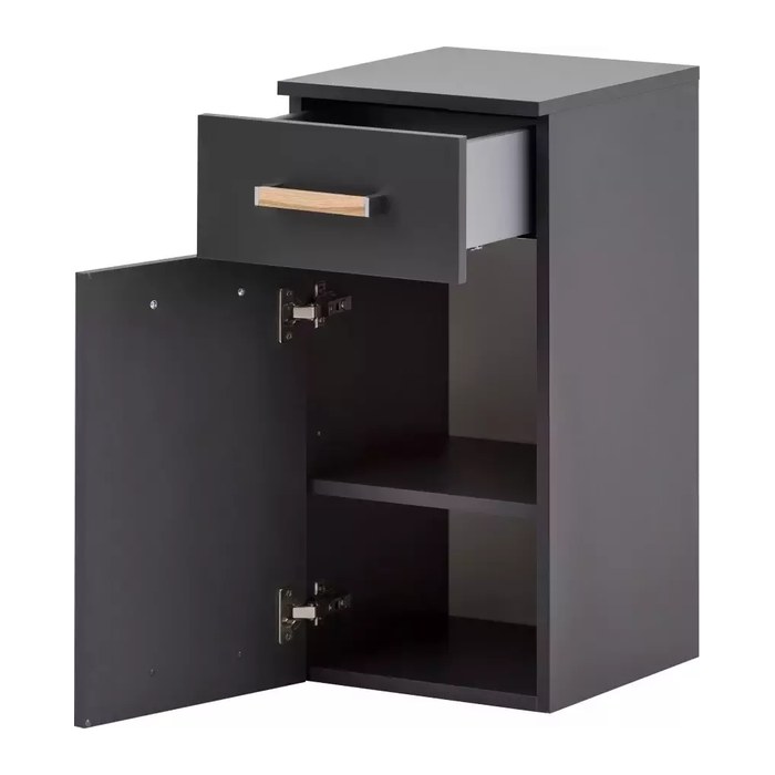 MÖBELPARTNER Badschrank Duo 146588 anthrazit 32,7 x 35,3 x 67,0 cm