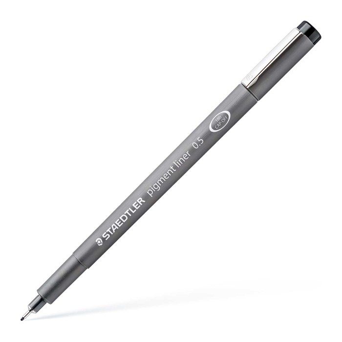 STAEDTLER pigment liner 308 Fineliner schwarz 0,4 mm, 1 St.
