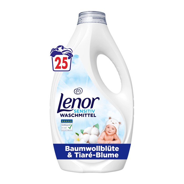 Lenor SENSITIV Waschmittel flüssig, 1,125 l