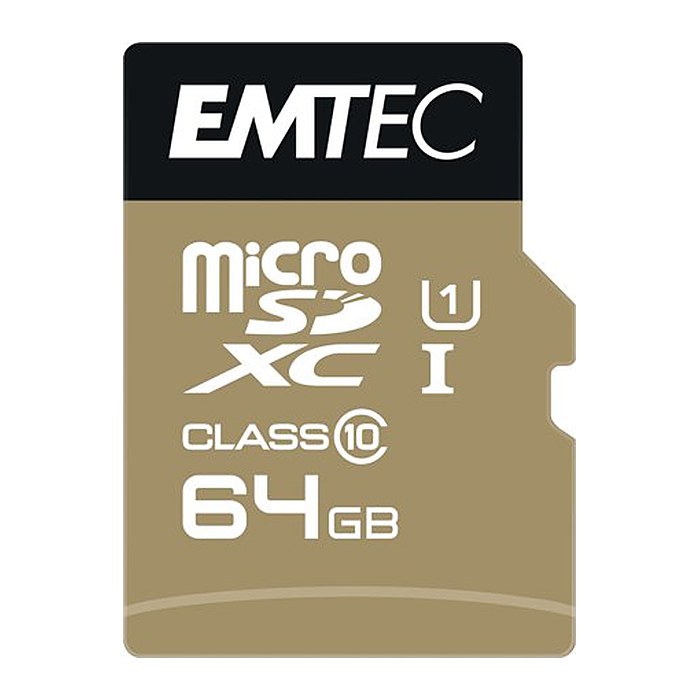 Emtec mSD 64GB UHS-I U1 EliteGold + Adapter