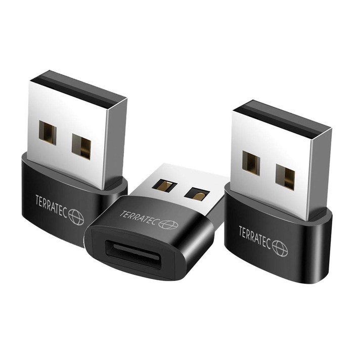 TERRATEC Adapter Connect C20 Set USB-A -> USB-C (3 Stück)