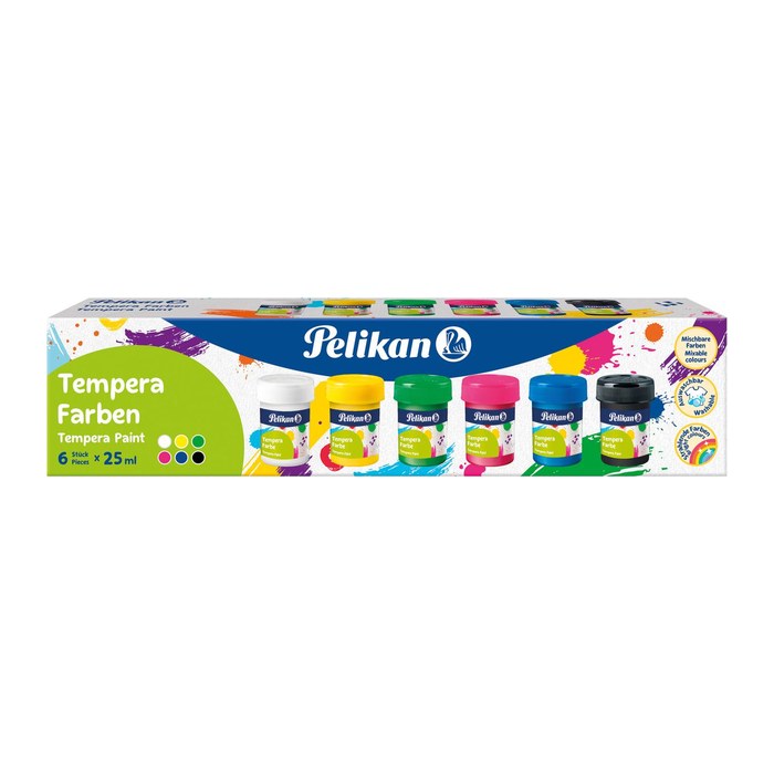 Pelikan Temperafarbe farbsortiert