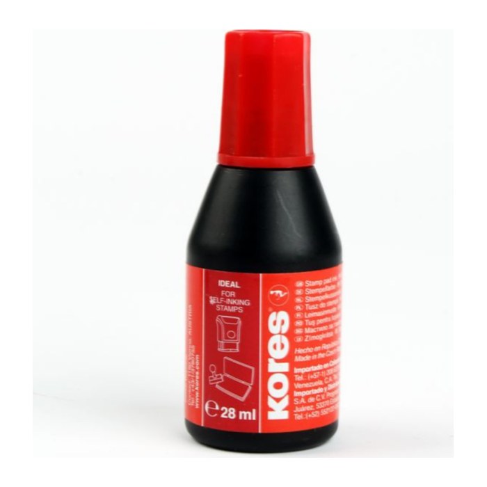 Kores® Stempelfarbe 71328 rot 28,0 ml
