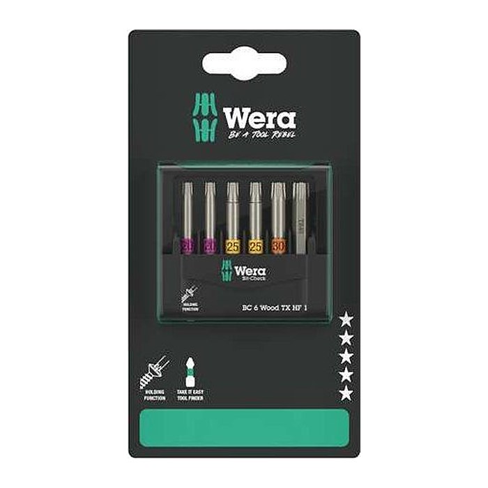 Wera Bit-Check 6 Wood TORX HF 1 SB