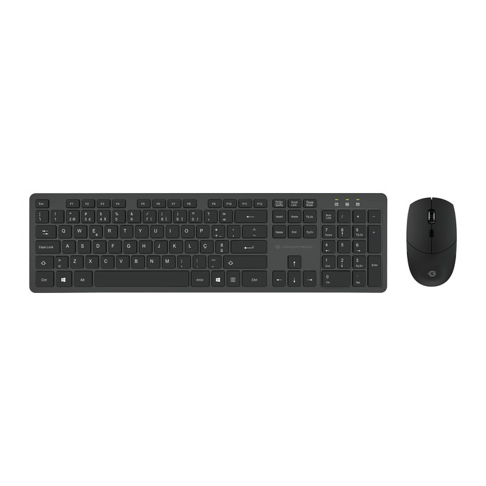 CONCEPTRONIC Tastatur+Maus Wireless Layout PT schwarz