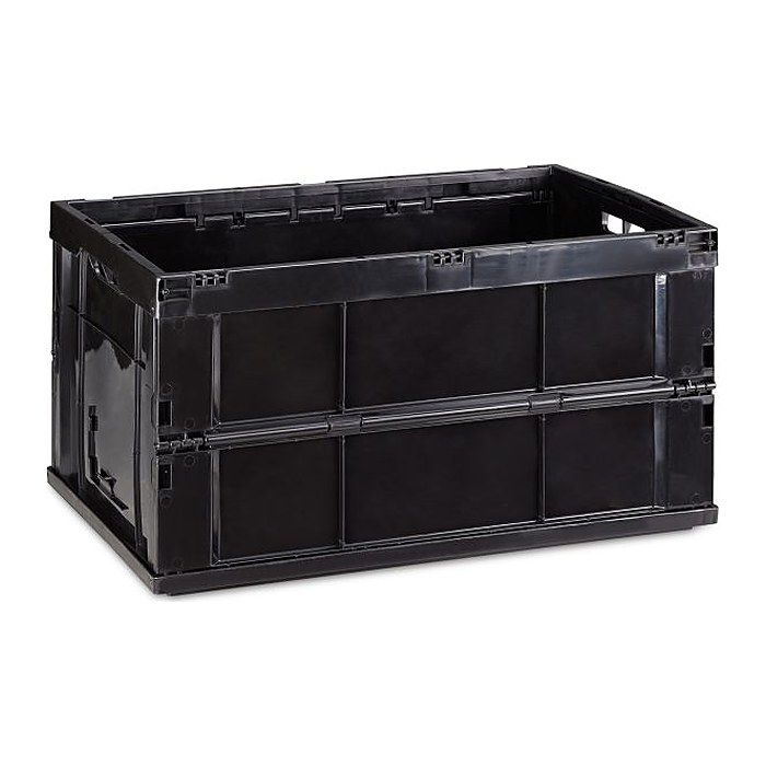 relaxdays Klappbox 60,0 l schwarz 58,5 x 40,0 x 31,5 cm, 1 St.