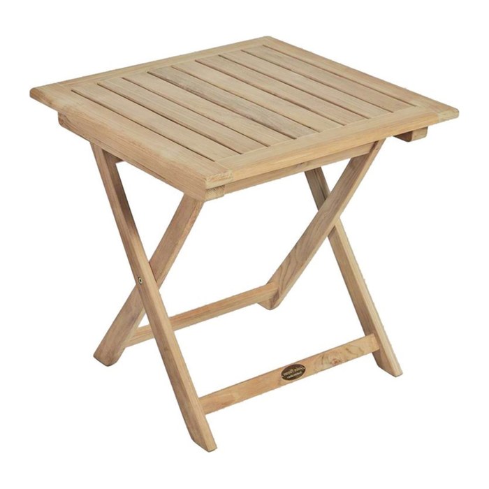 Garden Pleasure Gartentisch SOLO natur quadratisch 50,0 x 50,0 x 50,0 cm