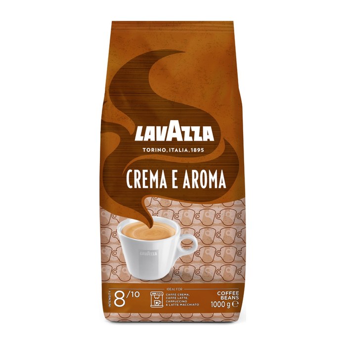 LAVAZZA CREMA E AROMA Kaffeebohnen, Arabica- und Robustabohnen kräftig, 1 kg