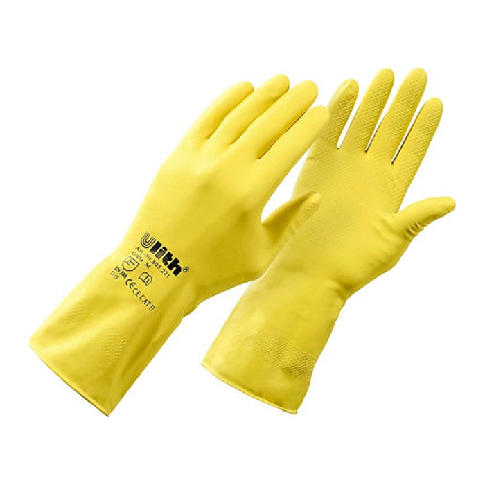 Ulith unisex Gummihandschuhe gelb Größe M, 1 Paar