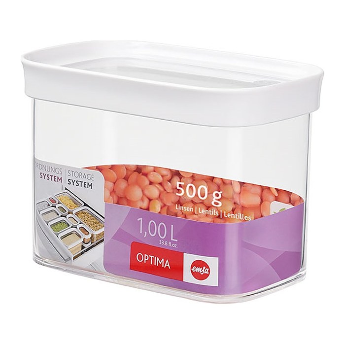 emsa Vorratsdose OPTIMA 11,9 cm hoch transparent 1,0 l, 1 St.
