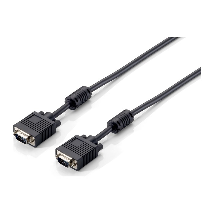 Equip VGA Kabel 1920x1080/60Hz Ferrit St/St 5.00m schwarz Polybeutel