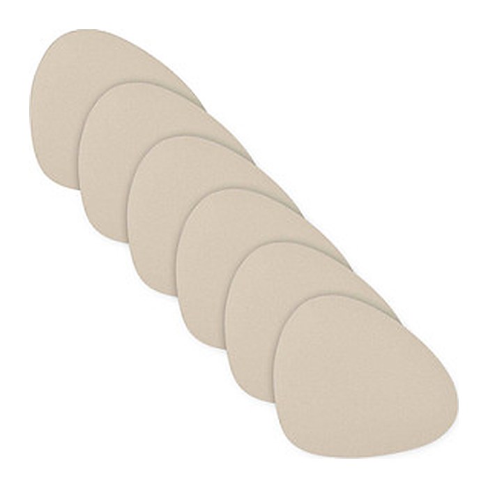 Zeller Untersetzer creme 12,0 x 10,0 cm, 6 St.