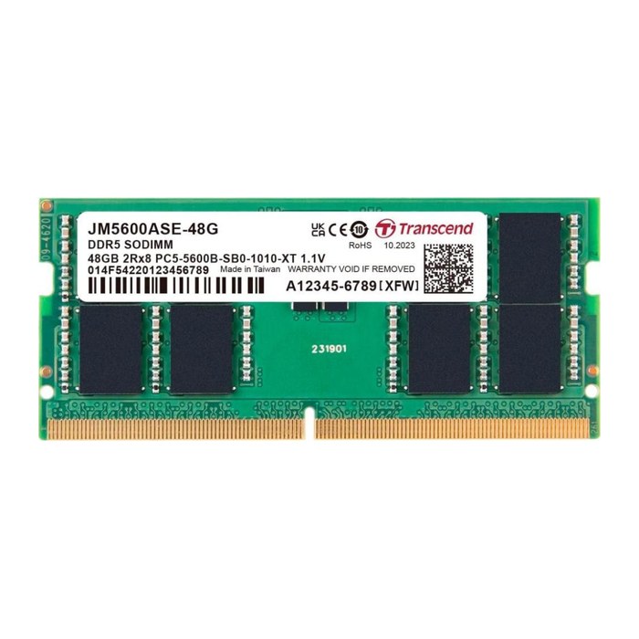 SO DDR5 48GB PC 5600 CL46 Transcend JetRAM, JM5600ASE-48G