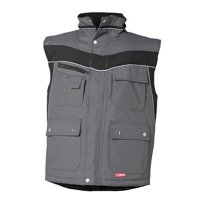 PLANAM® unisex Winterweste PLALINE schiefer, schwarz Größe 3XL