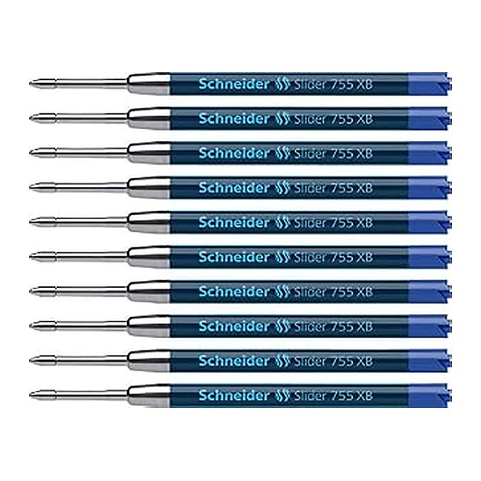 Schneider Slider 755 Kugelschreiberminen XB blau, 10 St.