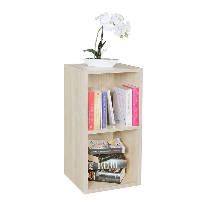 WOHNLING Bücherregal sonoma-eiche 30,0 x 30,0 x 60,0 cm, 1 St.