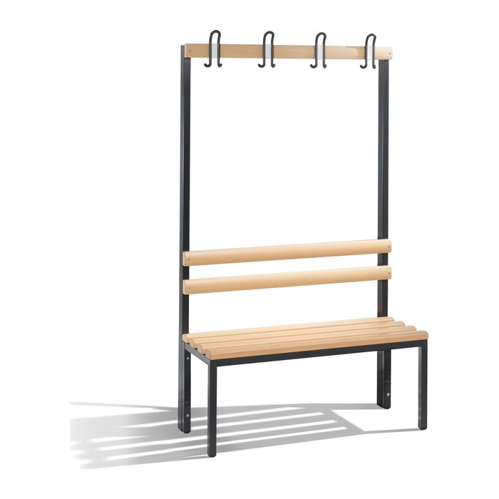 CP Garderobenbank mit Haken Basic 8050-100 S10000 buche Holz 100,0 cm