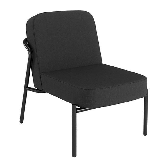 medso powered by PAPERFLOW Sessel MEDSO S Rund anthrazit schwarz Kunststoff 58,0 x 74,3 x 73,6 cm, 1 St.