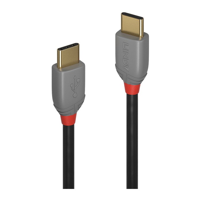 LINDY USB 2.0 Kabel Typ C/C Anthra Line M/M 1m