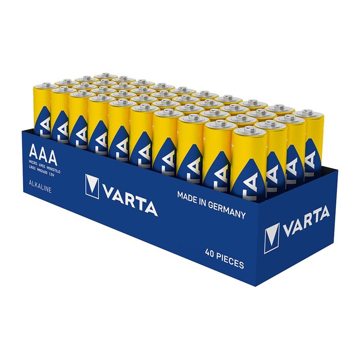 VARTA Batterien LONGLIFE Alkali-Mangan Micro AAA 1,5 V, 40 St.